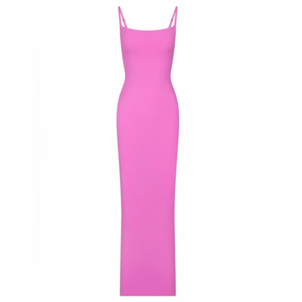 SKIMS Fits everybody neon orchid maxi dress